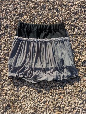 Funky People Black Elastic Waistband Skirt